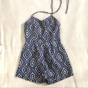 Jack by BB Dakota Tidus Jaquard Halter Top Romper